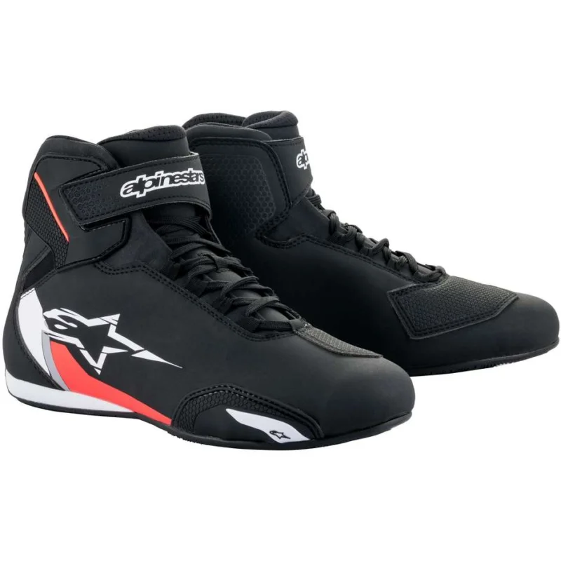 Alpinestars SEKTOR SHOE Motorcycle Shoes Fluo Red White Black Prezzo Ridotto