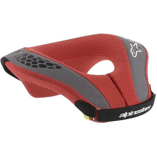 Alpinestars SEQUENCE YOUTH NECK ROLL Motocross Helmet Neck Cross Enduro Red Black Più Venduto