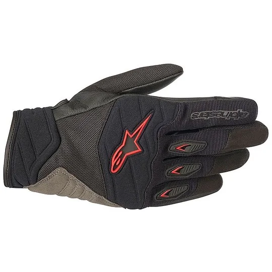 Nuovo Arrivo Alpinestars SHORE Black Red Motorcycle Gloves