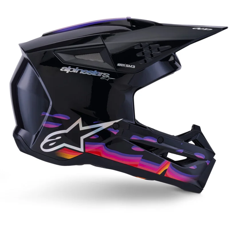 Prezzo Scontato Alpinestars SM3 Force Youth Motocross Enduro Helmet ECE06 Gloss Black