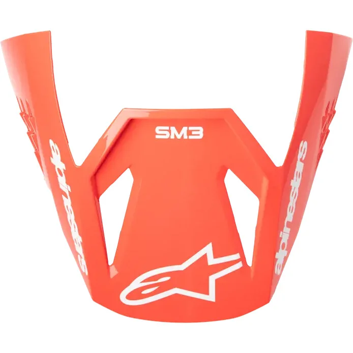 Alpinestars SM3 Radium Helmet Ece06 Black Fluorescent Red Gloss White Ultimissimo Modello