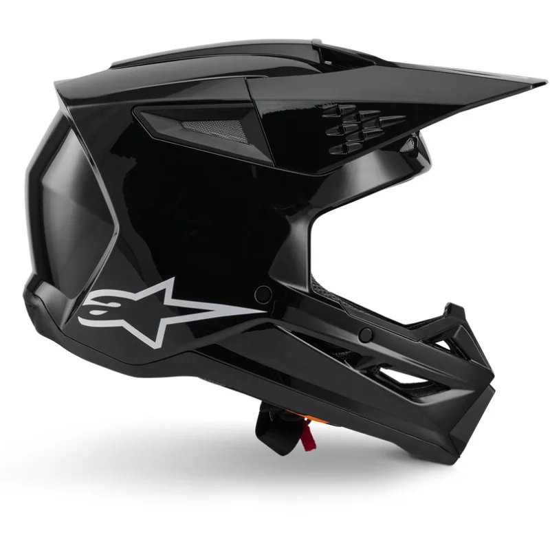 Solo Oggi Alpinestars SM3 Solid ECE06 Motocross Enduro Helmet Gloss Black