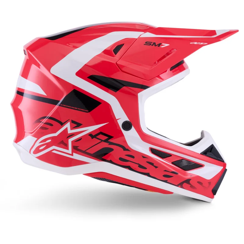 Alpinestars SM7 Deed Ece06 Motocross Enduro Helmet Red Black White Gloss Compra Online