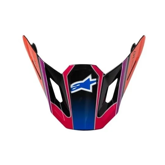 Alpinestars SM7 Fuse Helmet Ece06 Glossy Blue Purple Pink Prezzo Ridotto
