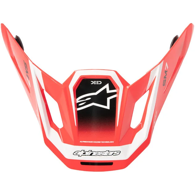 Più Venduto Alpinestars SM7 Helmet Deed Ece06 Glossy Red Black White