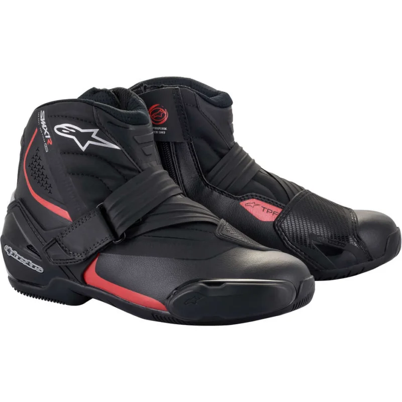 Nuova Collezione Alpinestars SMX-1 R V2 Technical Motorcycle Shoes Black Red