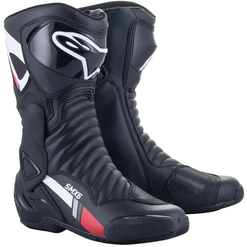 Nuovo Arrivo Alpinestars SMX-6 V2 Motorcycle Boots Gray White Black