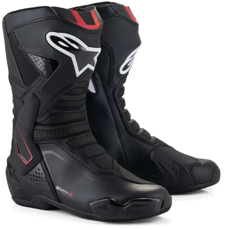 Compra Adesso Alpinestars SMX-6 V3 Motorcycle Boots Black White Red