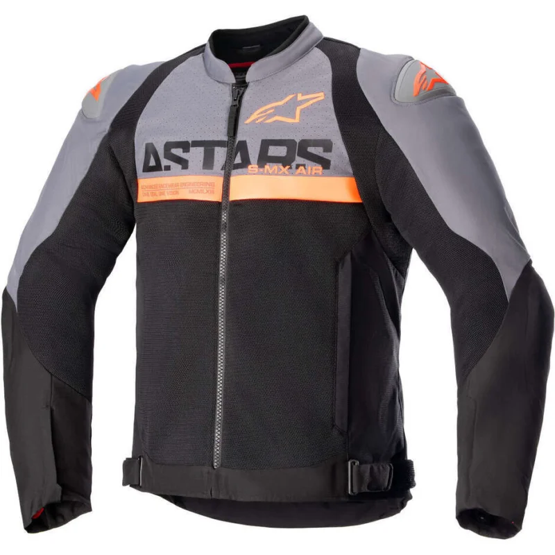 Prezzo Conveniente Alpinestars SMX AIR Perforated Motorcycle Jacket Fluo Orange Black Gray
