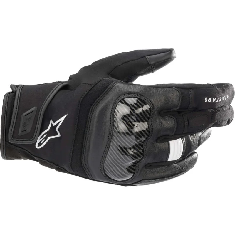 Spedizione Gratuita Alpinestars SMX-Z DRYSTAR Black Leather Motorcycle Gloves
