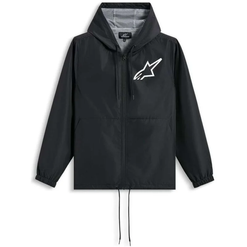 Spedizione Gratuita Alpinestars SPEEDER CHROMIUM WINDBREAKER Jacket Black/White