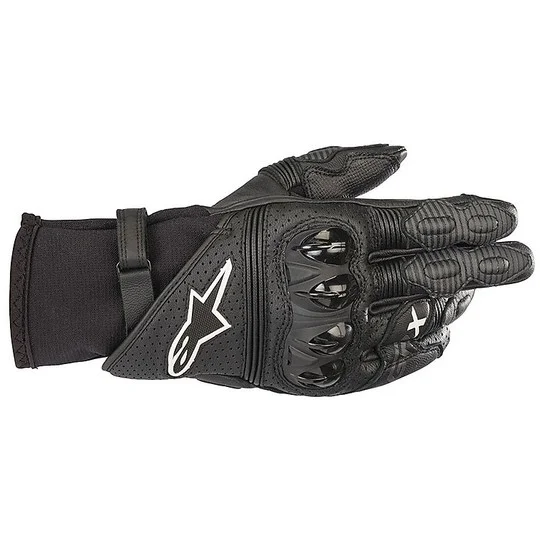 Prezzo Scontato Alpinestars Sport Leather Motorcycle Gloves GPX v2 Black