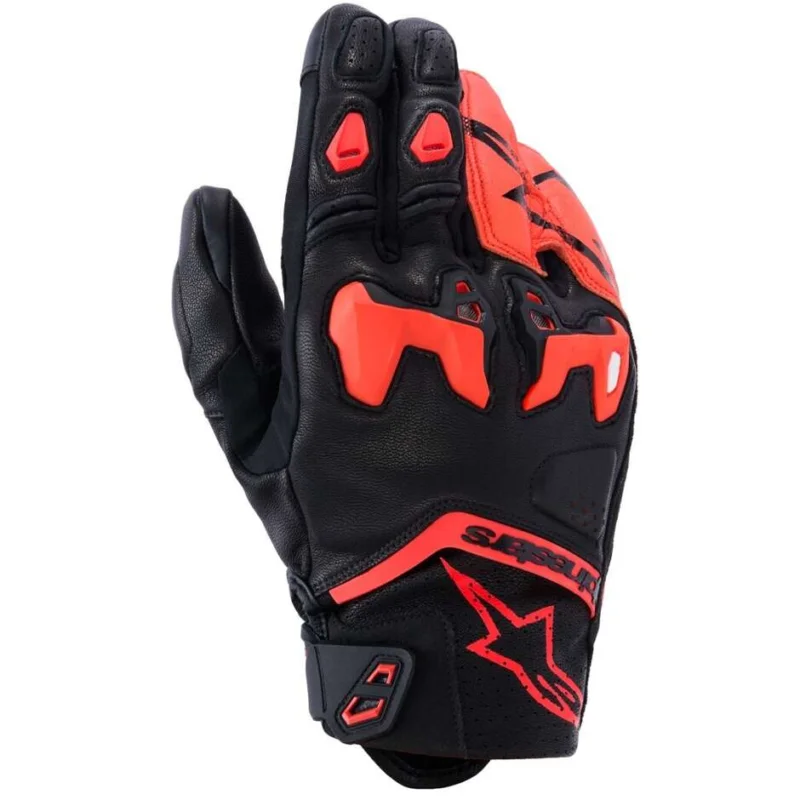 Alpinestars SP-R TECH Motorcycle Gloves Black Fluo Red Compra Adesso