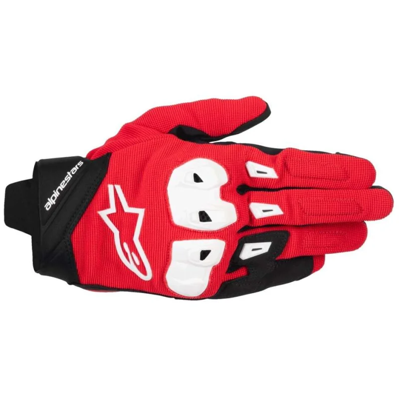 Non Perdere Alpinestars SP X 1 Leather Motorcycle Gloves Bright Red Black White