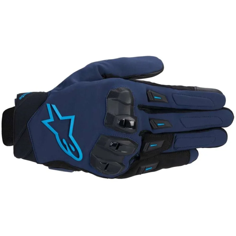 Alpinestars SP X 3 Leather Motorcycle Gloves Dark Blue Blue Soddisfatti O Rimborsati