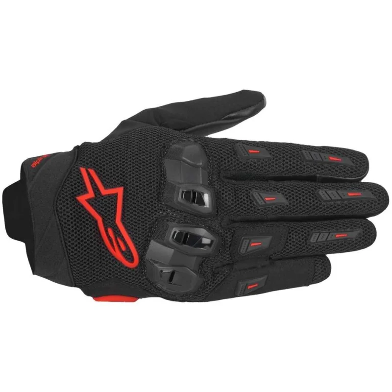 Economico Alpinestars SP X 5 AIR Leather Motorcycle Gloves Black Fluorescent Red