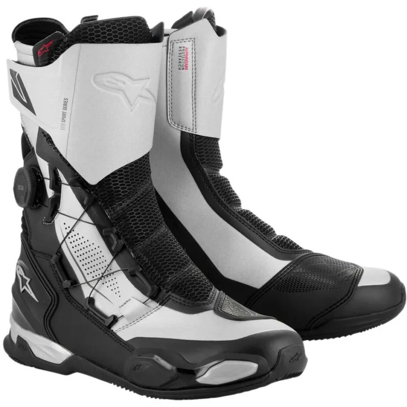 Pagamento Sicuro Alpinestars SP-X BOA Touring Motorcycle Boots Silver Black