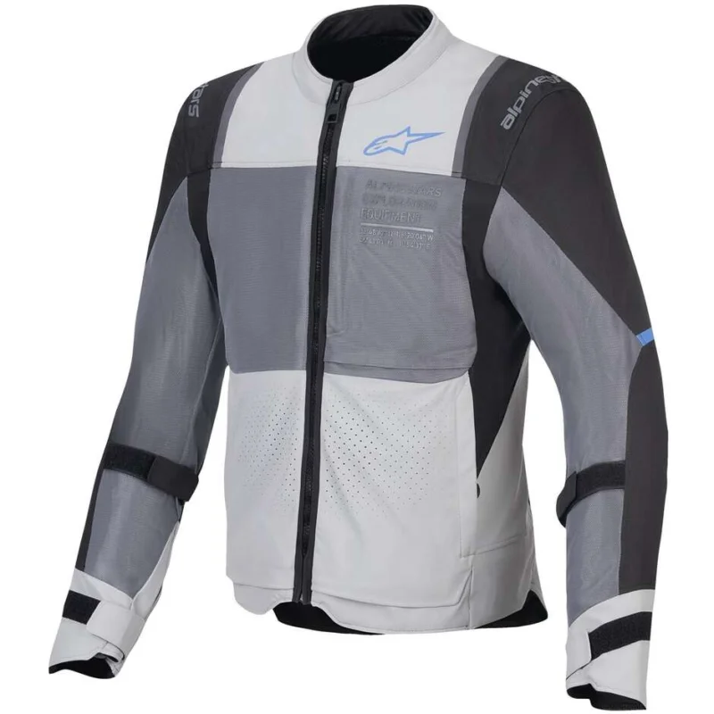 Alpinestars ST-2 AIR Summer Motorcycle Jacket Ice Dark Grey Grey Black Solo Oggi
