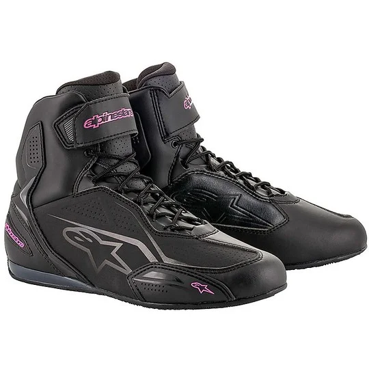 Offerta Del Giorno Alpinestars Star Motorcycle Shoes Woman FASTER Star-3 Black Fuchsia
