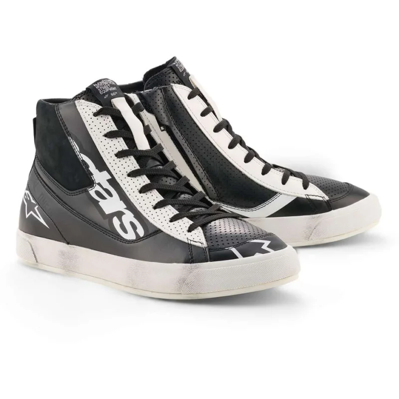 Occasione Imperdibile Alpinestars STATED FLAIR Motorcycle Shoes Black White