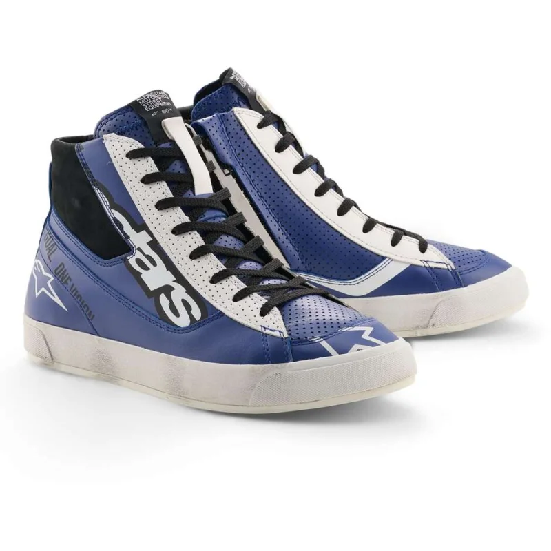 Offerta Alpinestars STATED FLAIR Motorcycle Shoes Bright Blue White Black