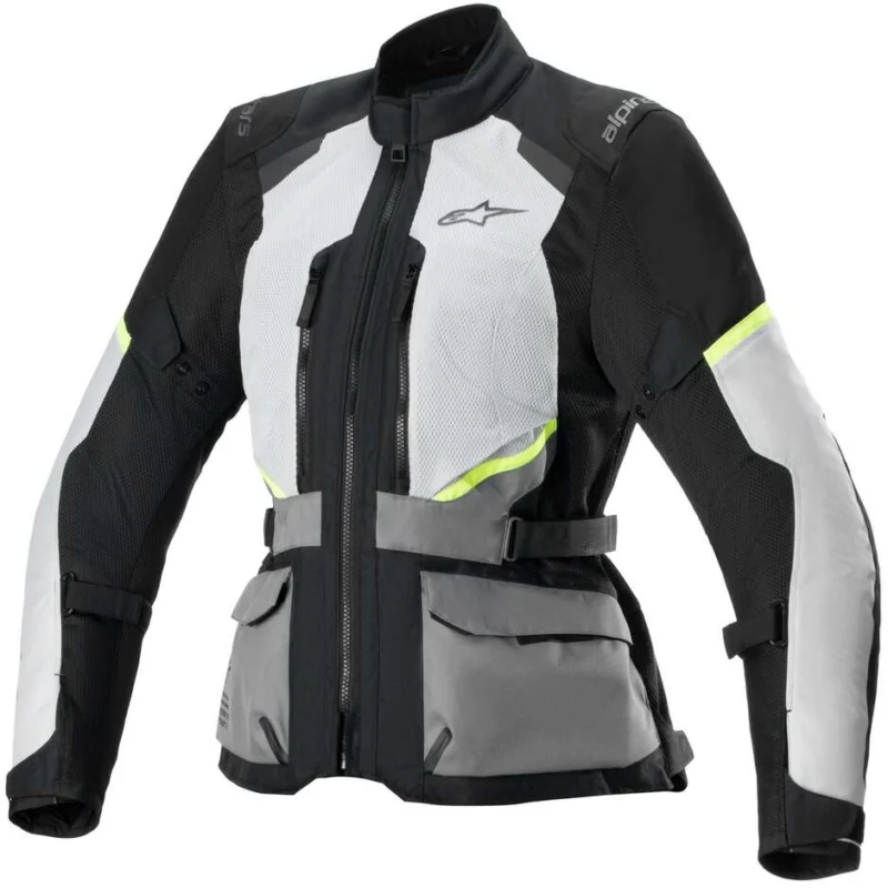 Alpinestars STELLA ANDES AIR DRYSTAR Ice Grey Dark Grey Black Women's Motorcycle Jacket Compra Oggi Stesso