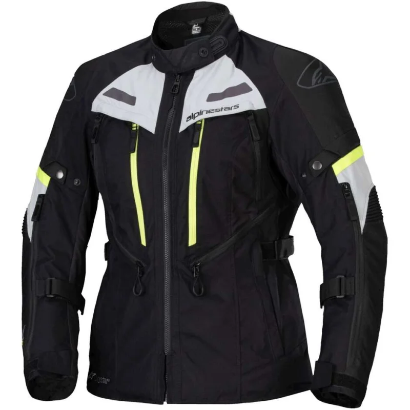 Alpinestars STELLA BOGOTA' PRO Women's Touring Motorcycle Jacket Black Ice Grey Fluorescent Yellow Scelto Dai Clienti