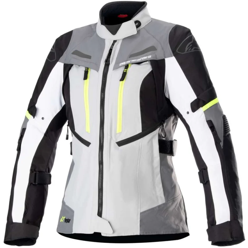Economico Alpinestars STELLA BOGOTA 'PRO Women's Touring Motorcycle Jacket Ice Gray