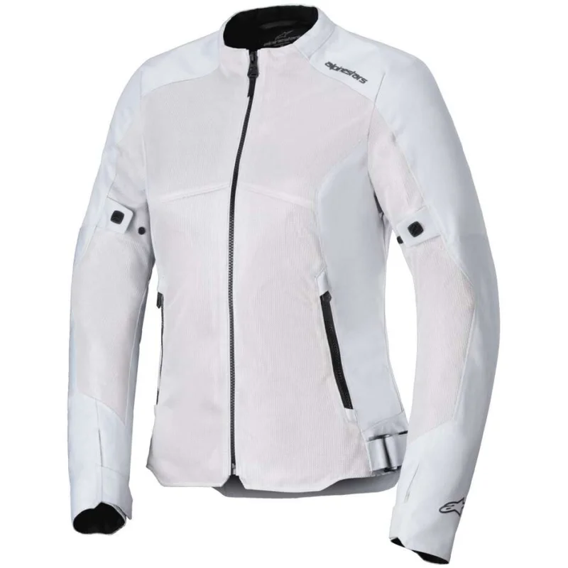 Alpinestars STELLA C-1 AIR Silver Women's Summer Motorcycle Jacket Prezzo Di Fabbrica