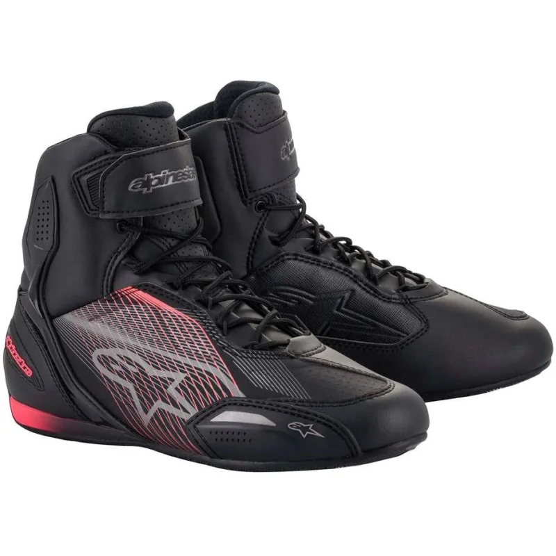 Occasione Alpinestars STELLA FASTER-3 SHOES GunMetal Diva Pink Motorcycle Shoes