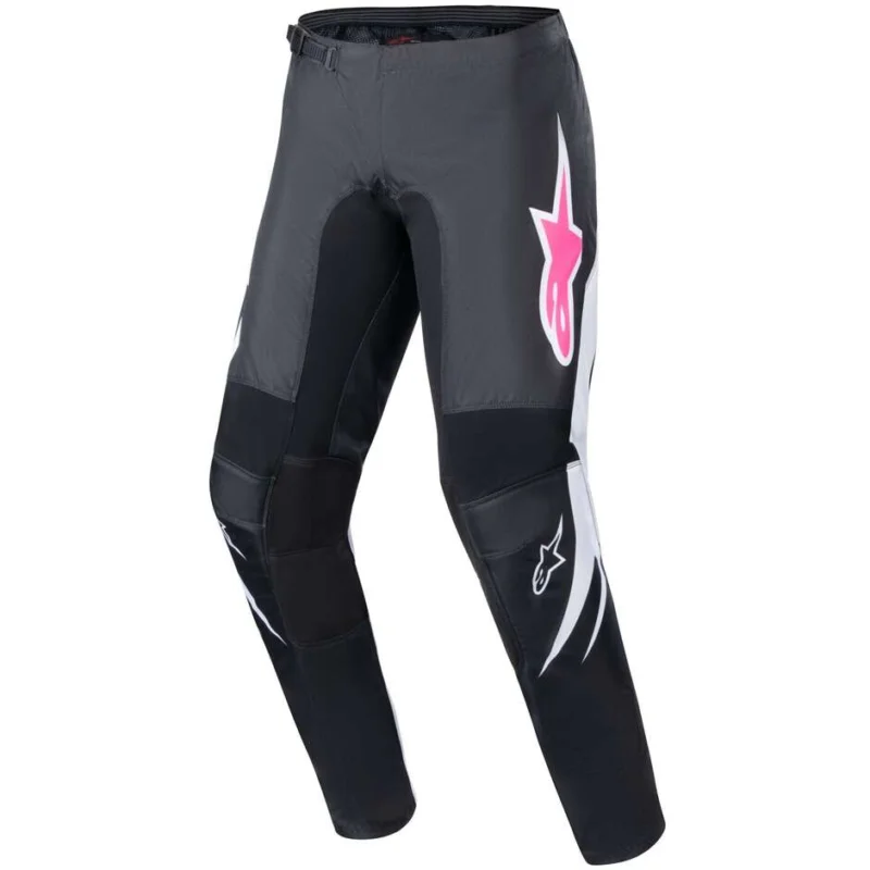 Alpinestars STELLA FLUID Women's Cross Enduro Motorcycle Pants Black White Pagamento Sicuro