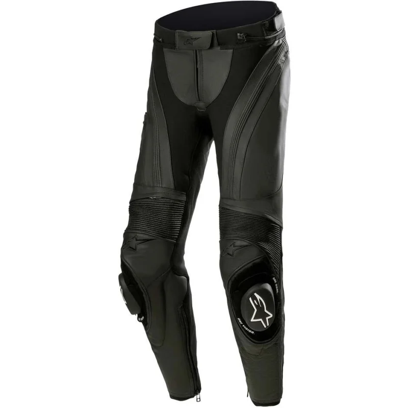 Novità Alpinestars STELLA MISSILE V3 Women's Leather Motorcycle Pants Black Black