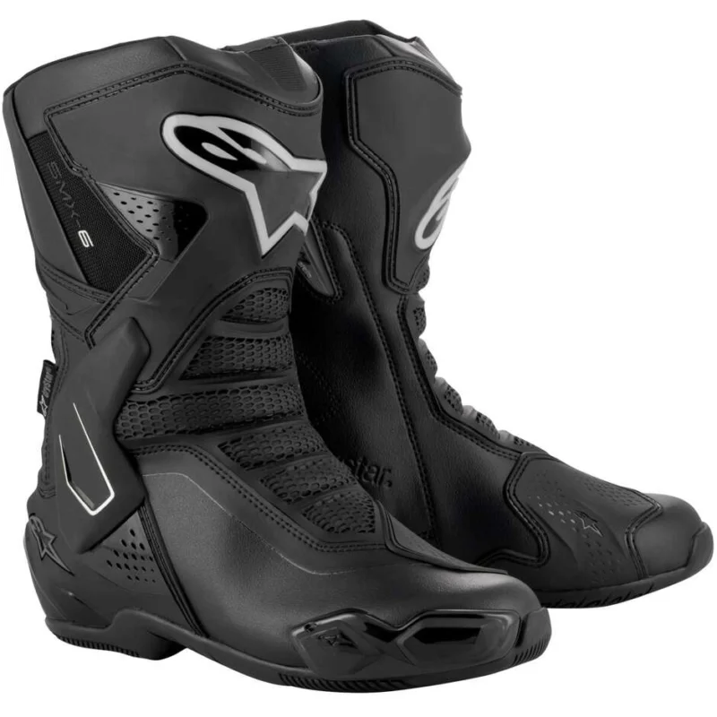 Ultimissimo Modello Alpinestars STELLA SMX-6 V3 DRYSTAR Women's Motorcycle Boots Black Silver