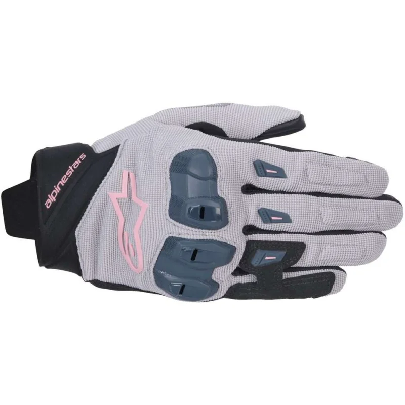 Alpinestars STELLA SP X 1 Women's Leather Motorcycle Gloves Grey Black Asphalt Offerta Limitata