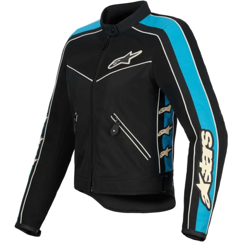 Direttamente Dal Produttore Alpinestars STELLA T-DYNO AIR Women's Summer Motorcycle Jacket Light Black Blue