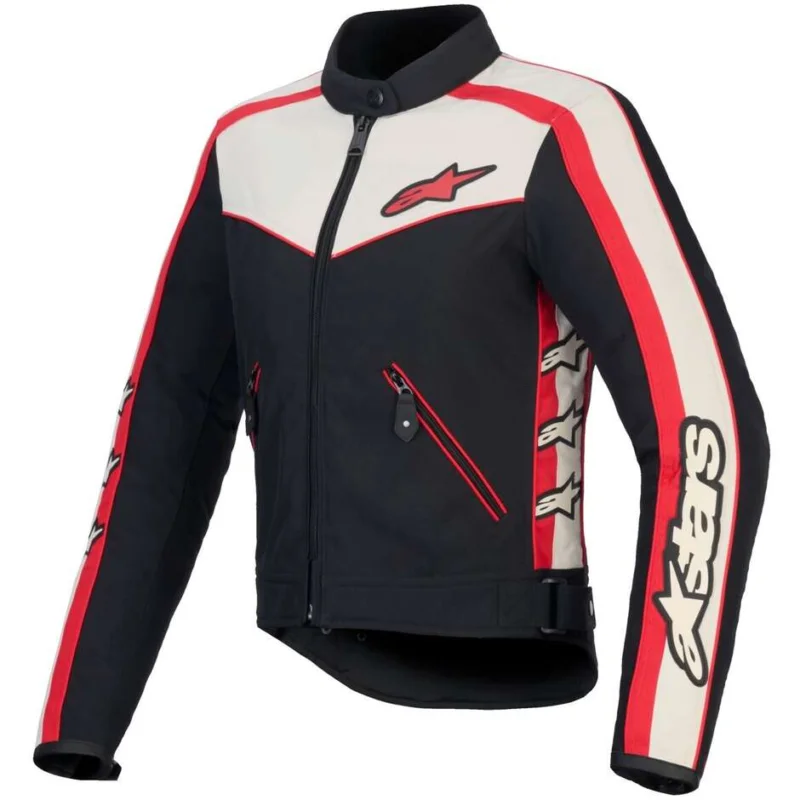 Alpinestars STELLA T-DYNO WR Women's Fabric Motorcycle Jacket Black Bright Red Di Tendenza