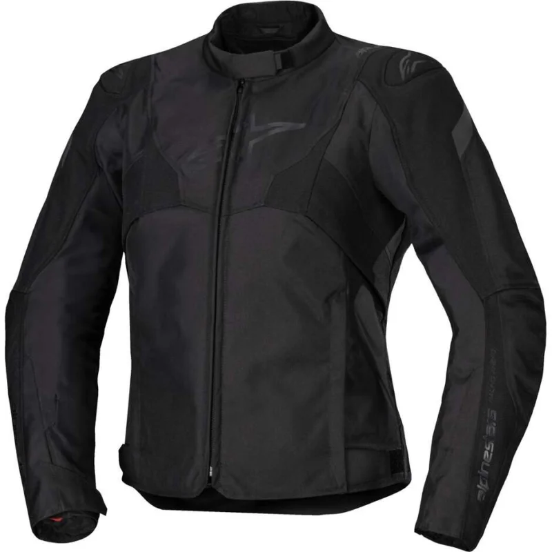 Alpinestars STELLA T-JAWS V4 WP Women's Fabric Motorcycle Jacket Black Black Spedizione Gratuita