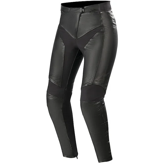 Alpinestars Stella VIKA v2 Black Leather Motorcycle Pants for Women Ordina Subito
