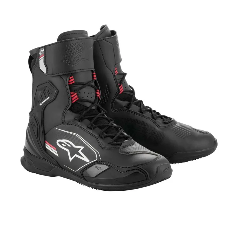 Più Venduto Alpinestars SUPERFASTER Motorcycle Shoes Red Black Gray Red