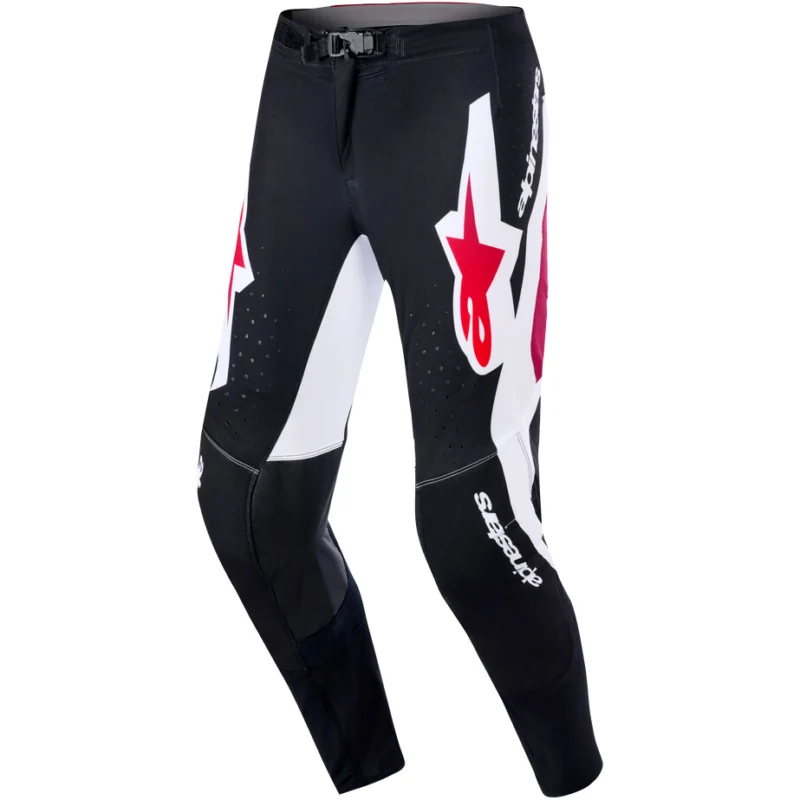 Alpinestars SUPERTECH AFD PRO VISTA Cross Enduro Motorcycle Pants Black Red White Spedizione Espresso