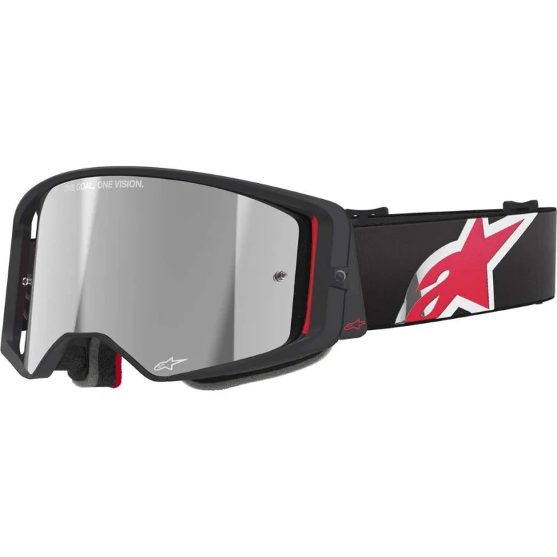 Miglior Prezzo Alpinestars SUPERTECH CORP Helmet Mask Black Red Mirror Silver