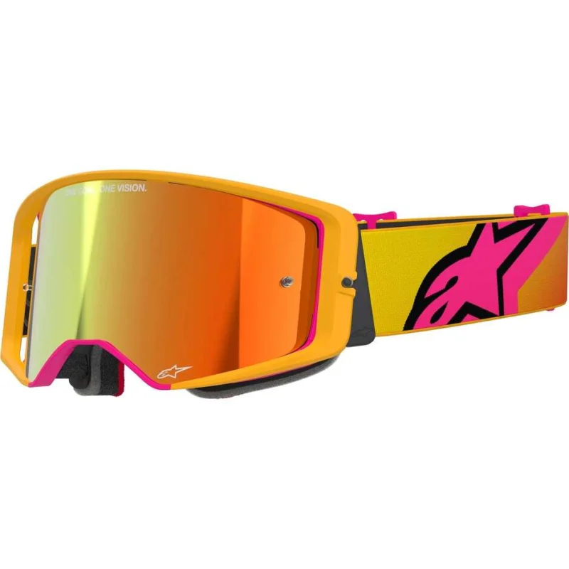 Prezzo Ridotto Alpinestars SUPERTECH CORP Helmet Mask Yellow Pink Red Mirror
