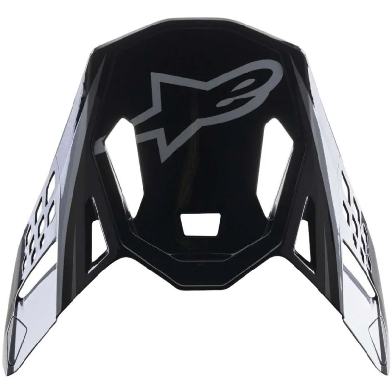 Esclusivo Alpinestars Supertech M10 Visor Carbon Meta2 Motocross Helmet Visor, Black, Glossy Grey