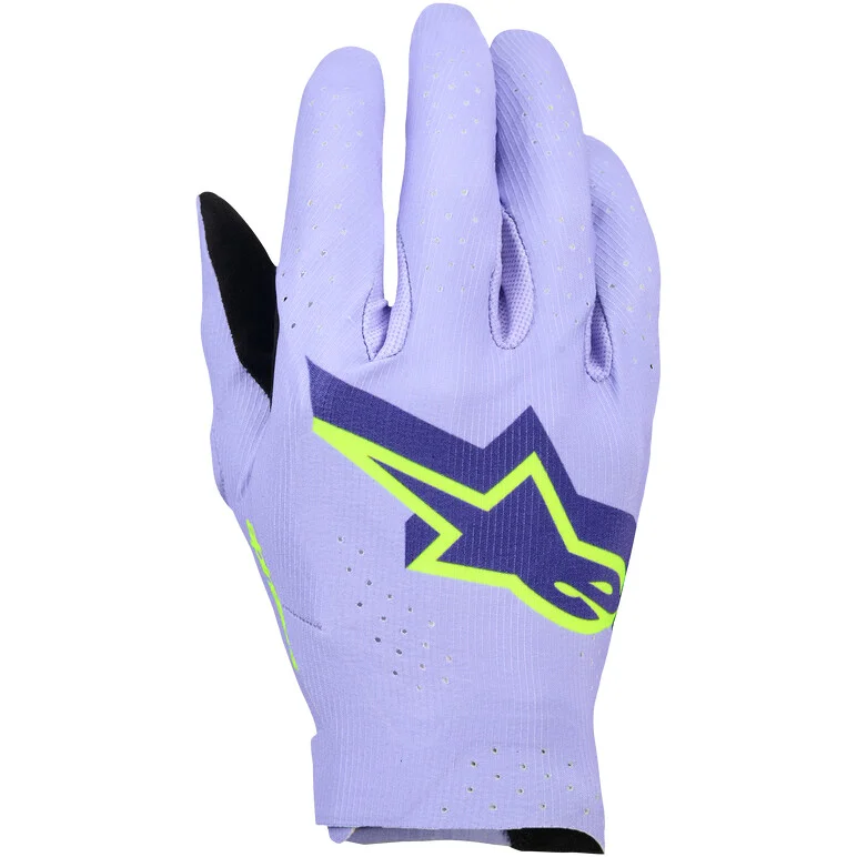 Offerta Speciale Alpinestars Supertech MX Cross Enduro Motorcycle Gloves Lavender Purple Fluorescent Yellow