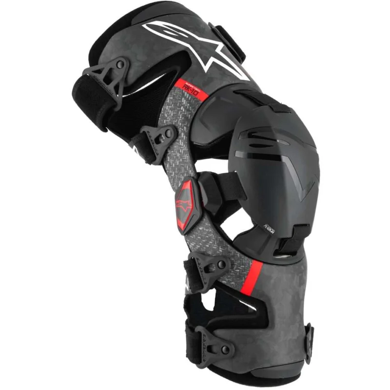 Soddisfatti O Rimborsati Alpinestars SUPERTECH RK-10 PLASMA Motocross Enduro Knee Pads Black Red