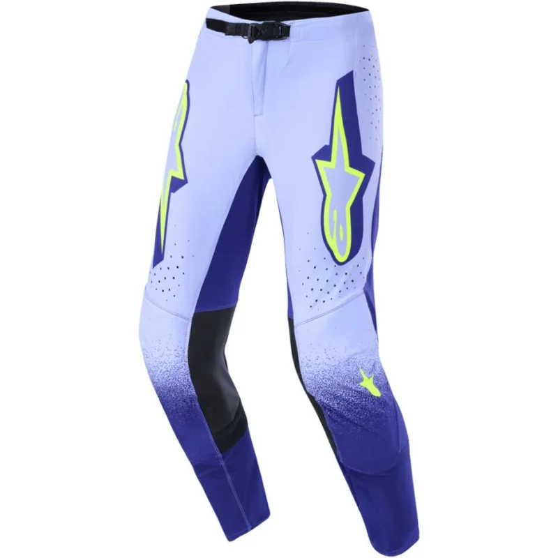 Alpinestars SUPERTECH SCENZ Cross Enduro Motorcycle Pants Purple Fluo Yellow Compra Oggi Stesso