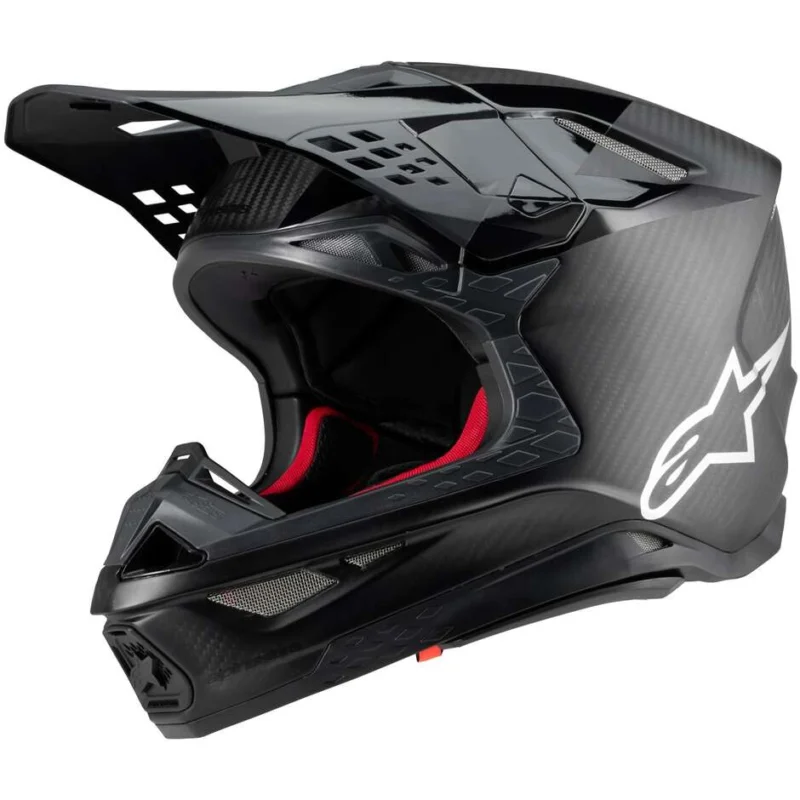 Alpinestars SUPERTECH S-M10 FAME 22.06 M & g Black Motorcycle Cross Enduro Helmet Quantità Limitata