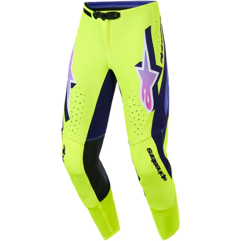 Alpinestars SUPERTECH VISTA Cross Enduro Motorcycle Pants Yellow Purple Black Promozione