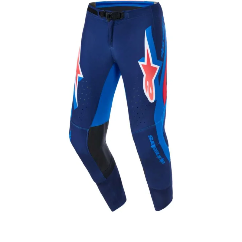 Alpinestars SUPERTECH VISTA Motocross Enduro Pants Dark Blue Warm Coral Cobalt Solo Oggi