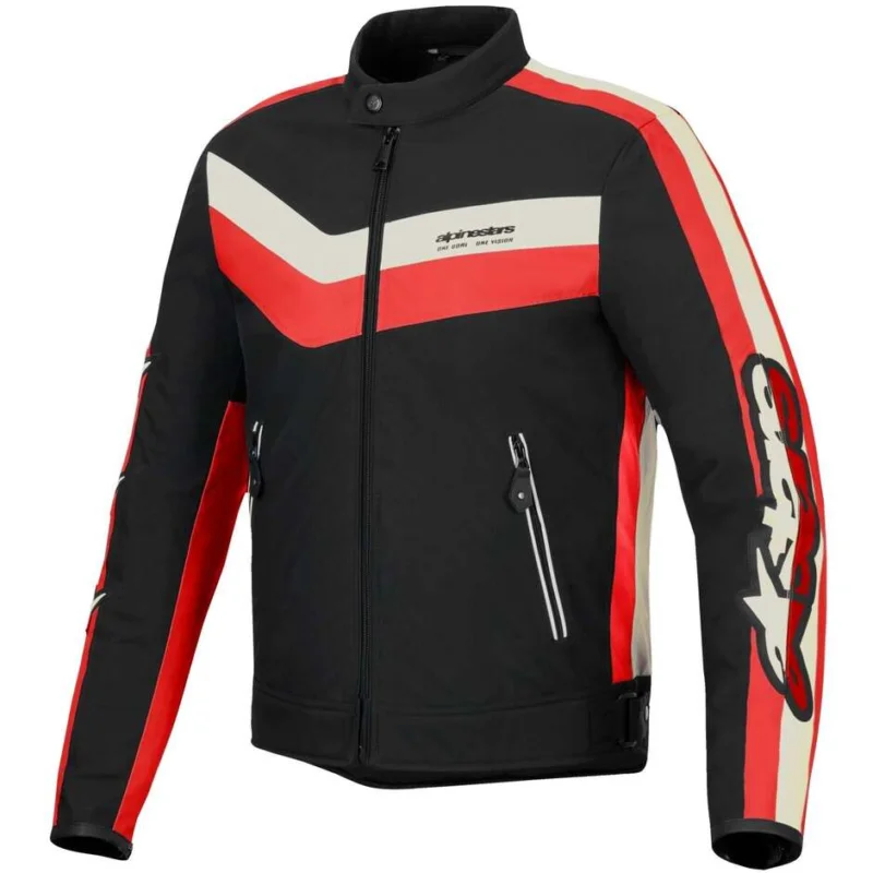 Alpinestars T-DYNO WR Fabric Motorcycle Jacket Black Bright Red Spedizione Gratuita
